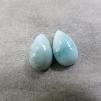 Larimar (7x5mm) pár č.38
