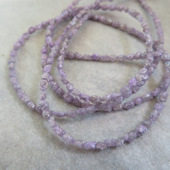 Diamond Lilac raw, drilled, approx. 4x2.5mm - 1 pc