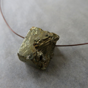 Pyrite - drilled cube No. 1