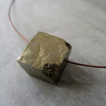Pyrite - drilled cube No. 3