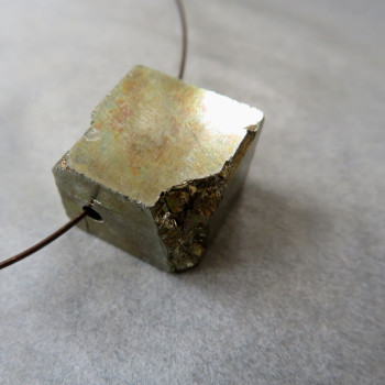 Pyrite - drilled cube no.4