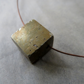 Pyrite - drilled cube no.6