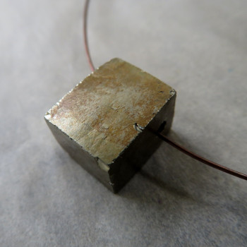 Pyrite - drilled cube no.7