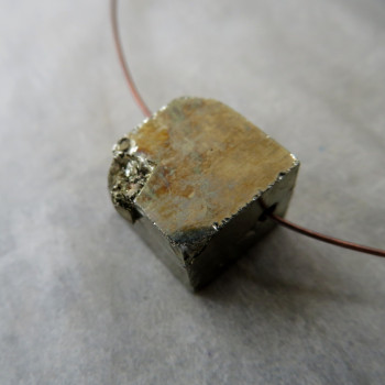 Pyrite - drilled cube no.8
