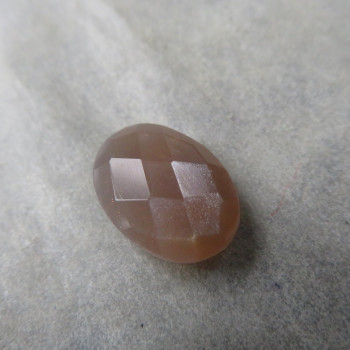 Moonstone, double-sided faceted, No. 3