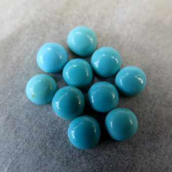 True turquoise, Arizona USA, 4mm - 1pc