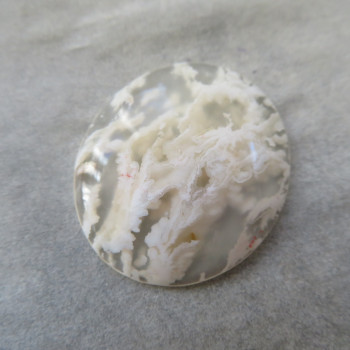 Plume agate USA, cabochon no.02