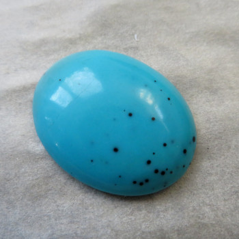 Turquoise chrysocol, cabochon No. 1