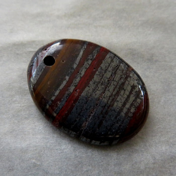Tiger iron, drilled No. 1