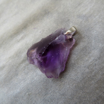 Amethyst, Brazil, raw pendant no.01
