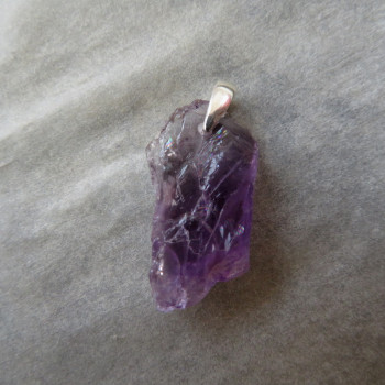 Amethyst, Brazil, raw pendant no.02