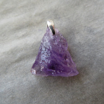 Amethyst, Brazil, raw pendant no.03