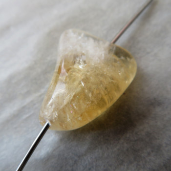 Citrine burnt, drilled lengthwise No. 4