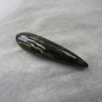 Nuummite, Greenland, cabochon no.4