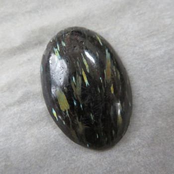 Nuummite, Greenland, cabochon no.5