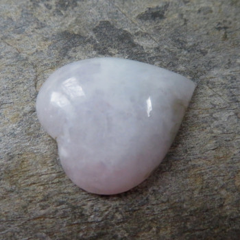 Genuine jadeite cabochon heart no. 3