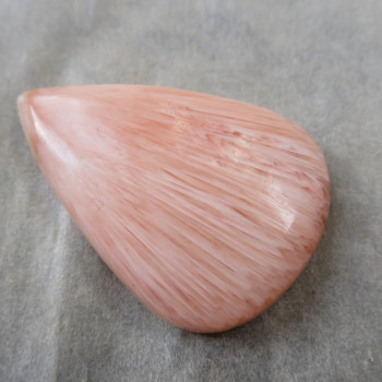 Stilbite with Scolecite cabochon no.03
