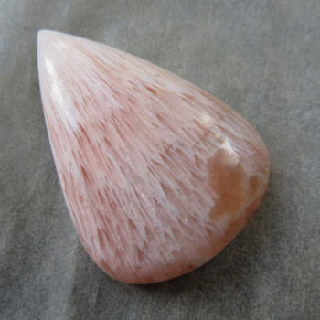 Stilbite with Scolecite cabochon no.04