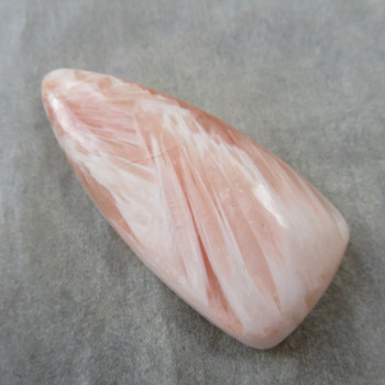 Stilbite with Scolecite cabochon no.06
