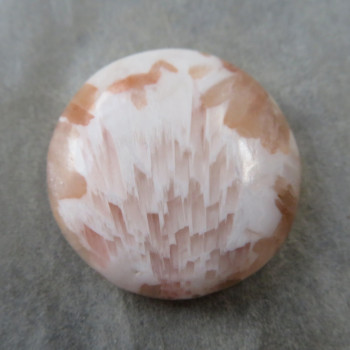 Stilbite with Scolecite cabochon no.07