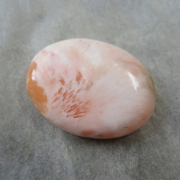 Stilbite with Scolecite cabochon no.010
