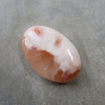 Stilbite with Scolecite cabochon no.016