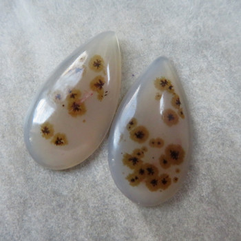 Dendritic chalcedony, pair no.D1