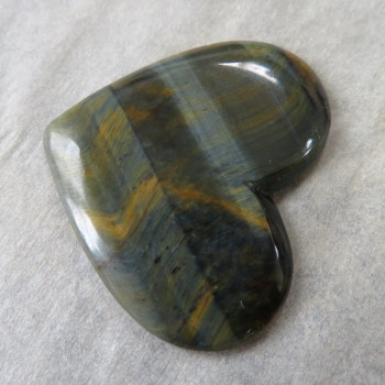 Hawk/Tiger Eye South Africa, heart cabochon no.1