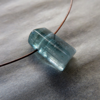 Tourmaline, indigolite, drilled T8