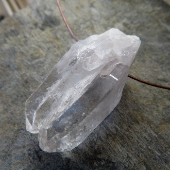 Pure crystal, - multiple drilled crystal No. 2
