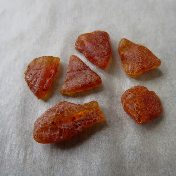 Raw natural Amber, Lithuania, set no. 3