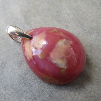Pink opal Peru, pendant no.B1