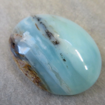 Blue opal Peru cabochon no.3