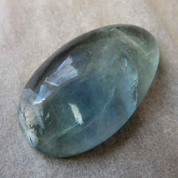 Green-blue Fluorite cabochon no.13
