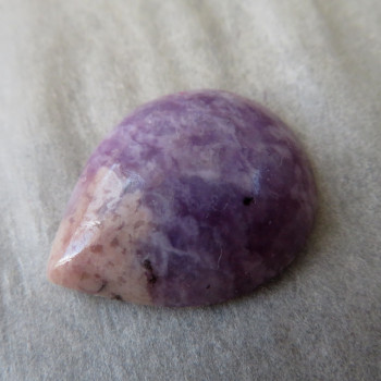 Lepidolite, Brazil, cabochon no.011