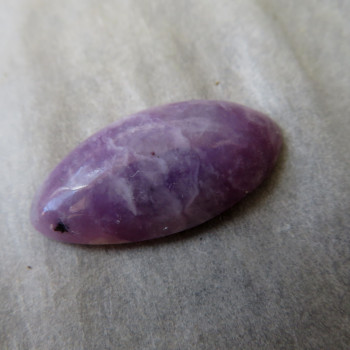Lepidolite, Brazil, cabochon no.016