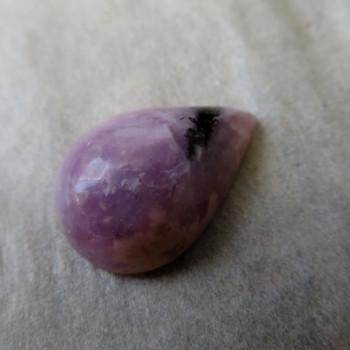 Lepidolite, Brazil, cabochon no.017