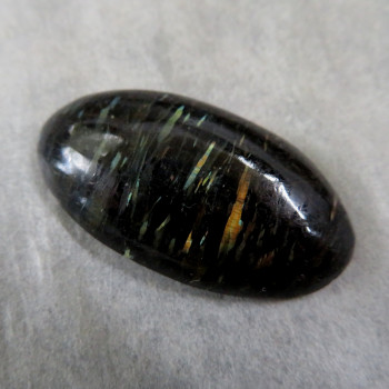 Nuummite, Greenland, cabochon no.4