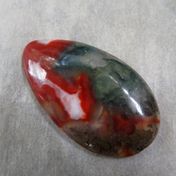 Ohnivý mechový chalcedon Bostwana č.02
