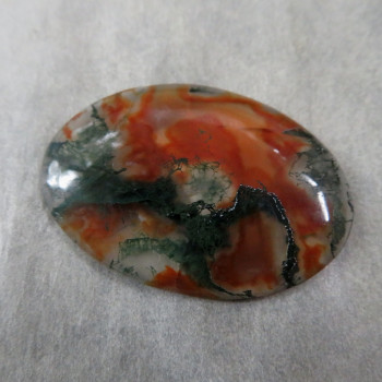 Ohnivý mechový chalcedon Bostwana č.06