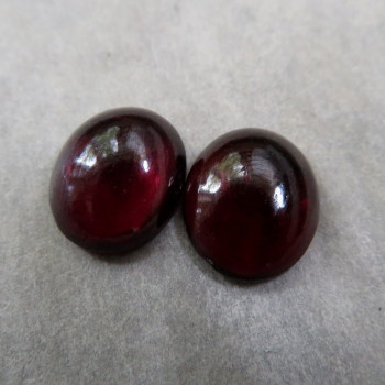 Almandin grenade 12x10mm, pair no. B2