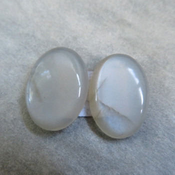 Pearlescent Moonstone, pair no.2