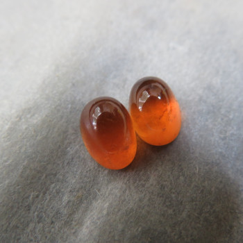 Granát hessonit Tanzánie, 6x4 mm, pár H1