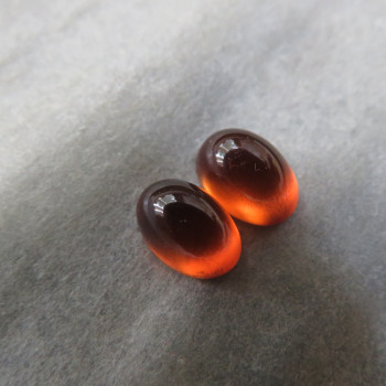 Granát hessonit Tanzánie, 6x4 mm, pár H2