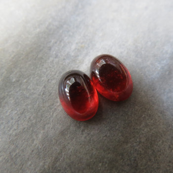Granát hessonit Tanzánie, 6x4 mm, pár H6