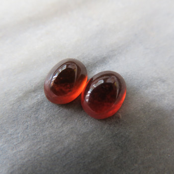 Granát hessonit Tanzánie, 6x4 mm, pár H8