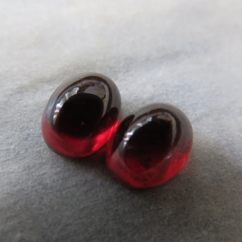 Garnet hessonite Tanzania, 6x8 mm, pair H10