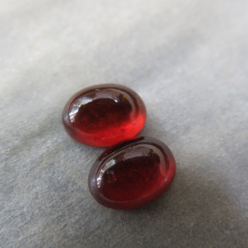Garnet hessonite Tanzania, 6x8 mm, pair H11