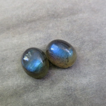Labradorite extra, 10x8mm, pair LK 026