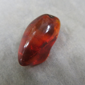 Red natural Amber, Lithuania, No. 8